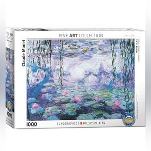Eurographics Monet 1000 Piece Water Lilies Jigsaw Puzzle Museum Quality New
